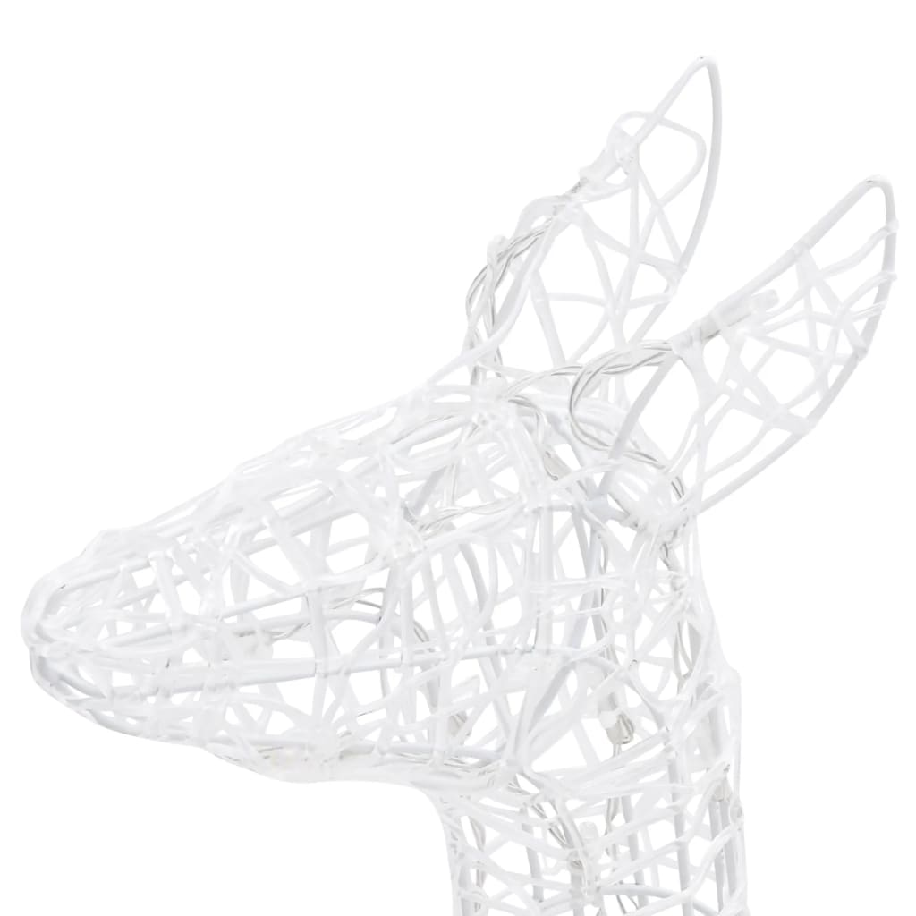 Julereinsdyrfamilie akryl 160 LED 300 cm flerfarget