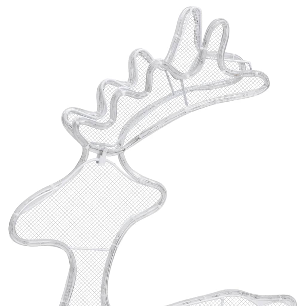Reinsdyr julepynt med netting 306 LED 60x24x89 cm
