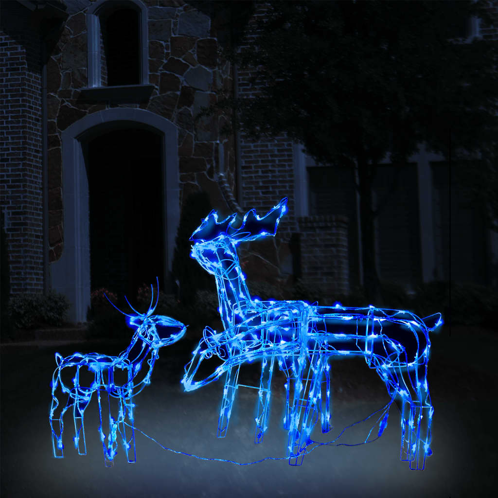 Julelysdekorasjon reinsdyr 3 deler 229 LEDs