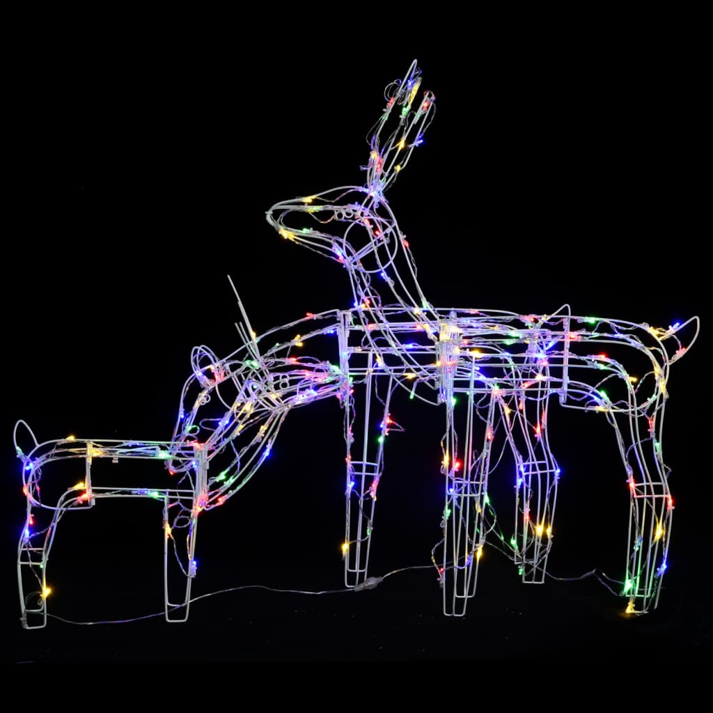 Julelysdekorasjon reinsdyr 3 deler 229 LEDs