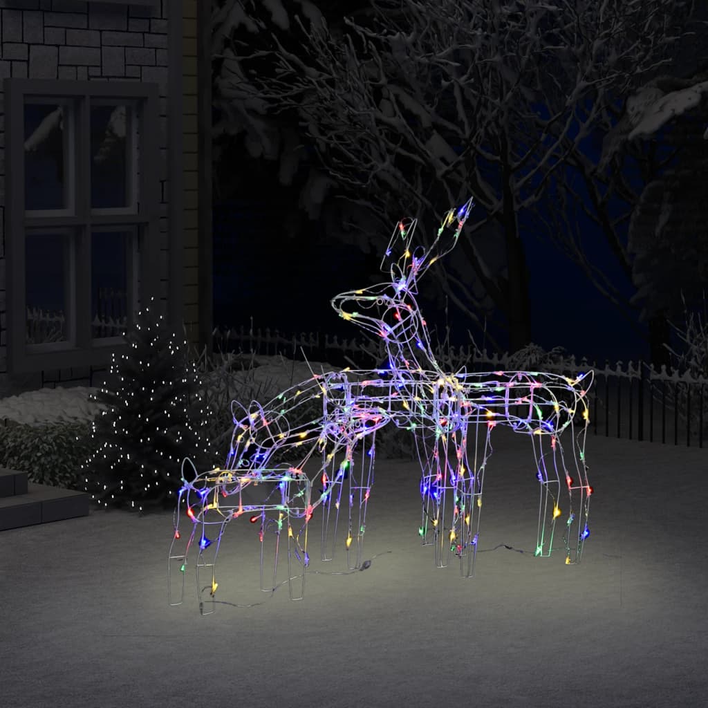 Julelysdekorasjon reinsdyr 3 deler 229 LEDs