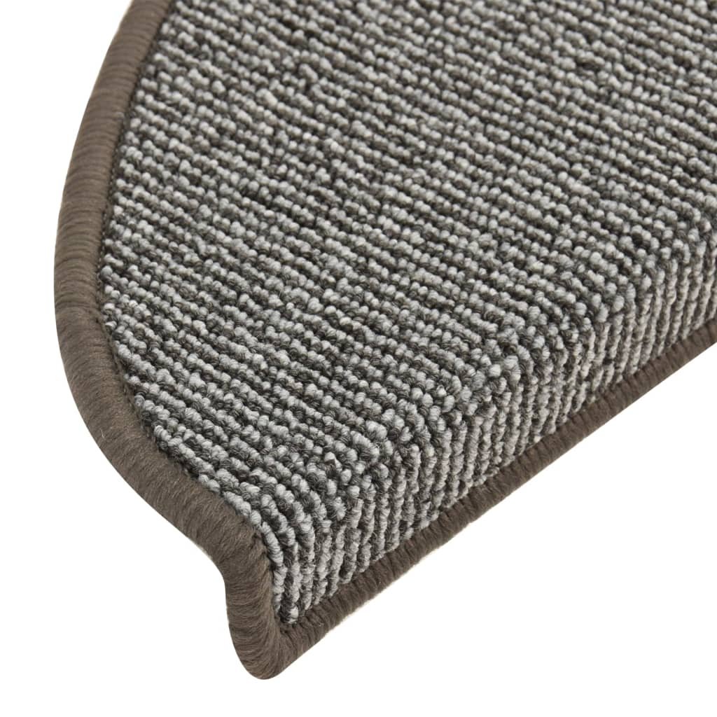 Trappetrinnstepper 15 stk grå 65x21x4 cm