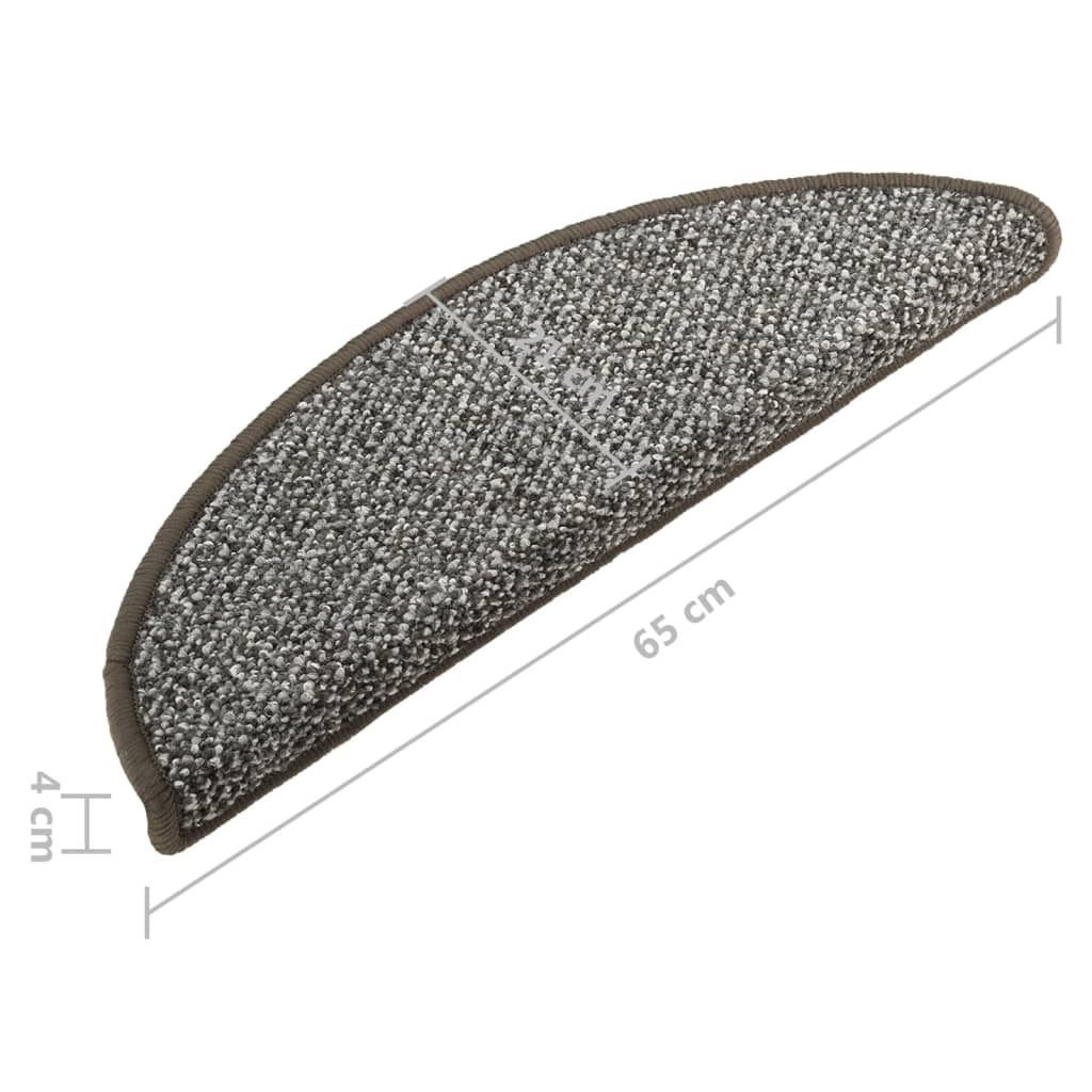 Trappetrinnstepper 15 stk antrasitt 65x21x4 cm