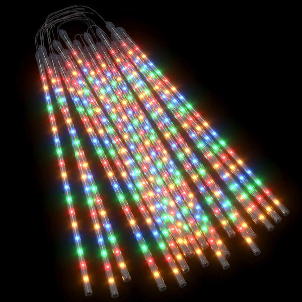 20stk Meteorlys 50 cm flerfarget 720 LED innendørs og utendørs