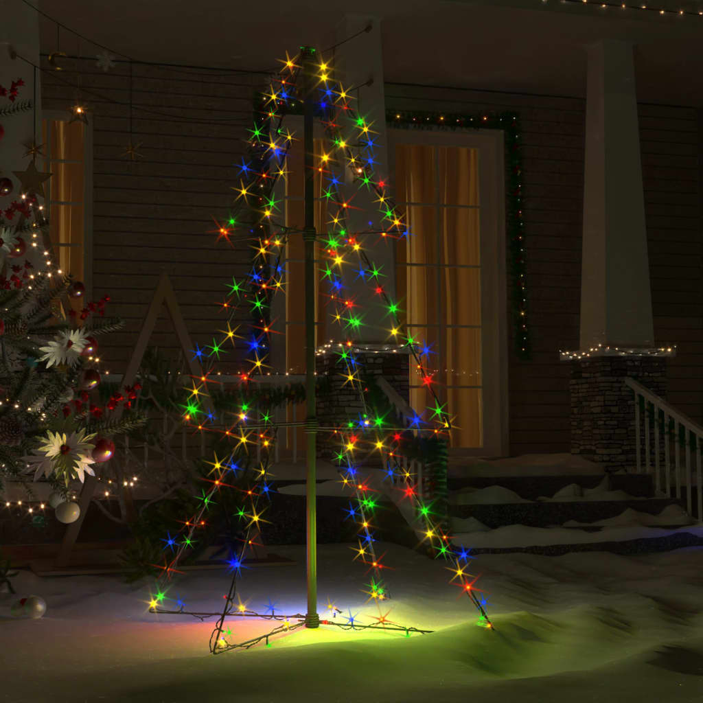 Juletrekjegle 160 LED innendørs og utendørs 78x120 cm