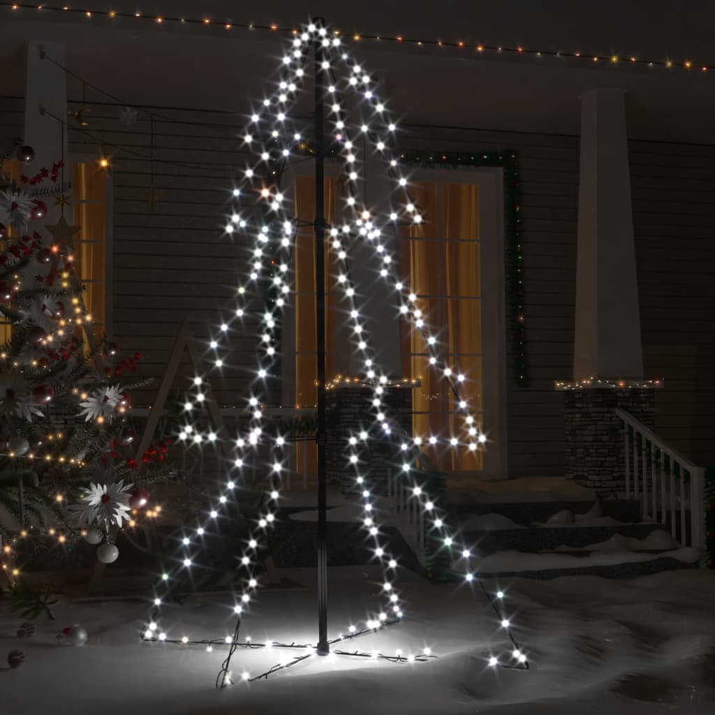 Juletre kjegle 200 LED innendørs og utendørs 98x150 cm