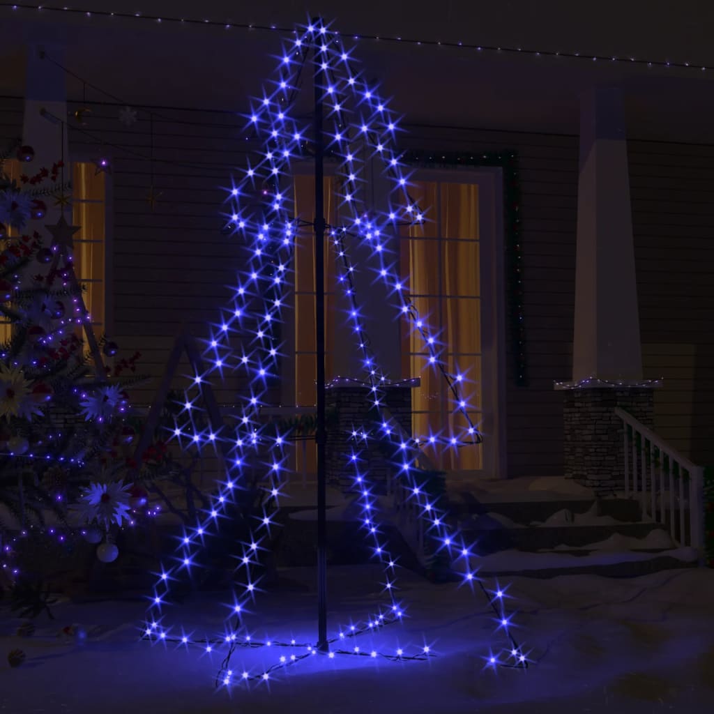 Juletre kjegle 200 LED innendørs og utendørs 98x150 cm