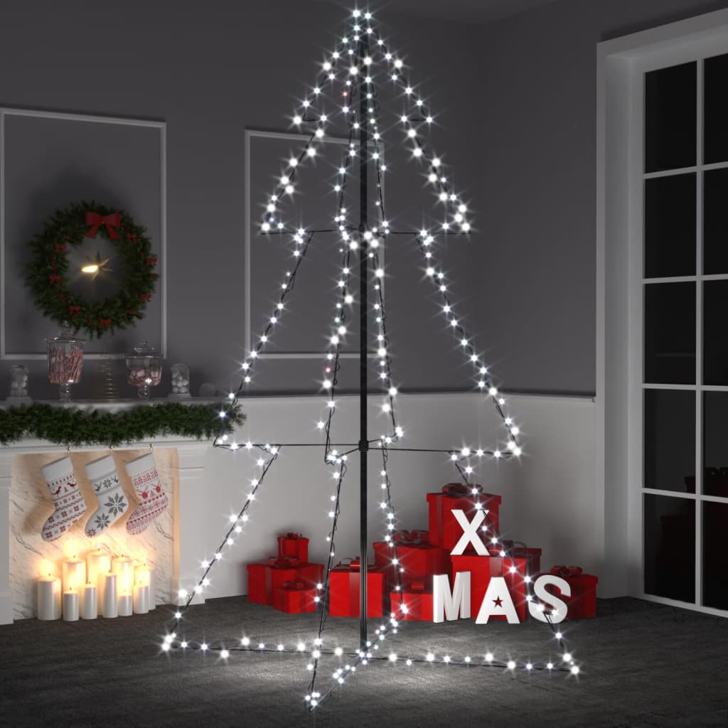 Juletre kjegle 240 LED innendørs og utendørs 118x180 cm