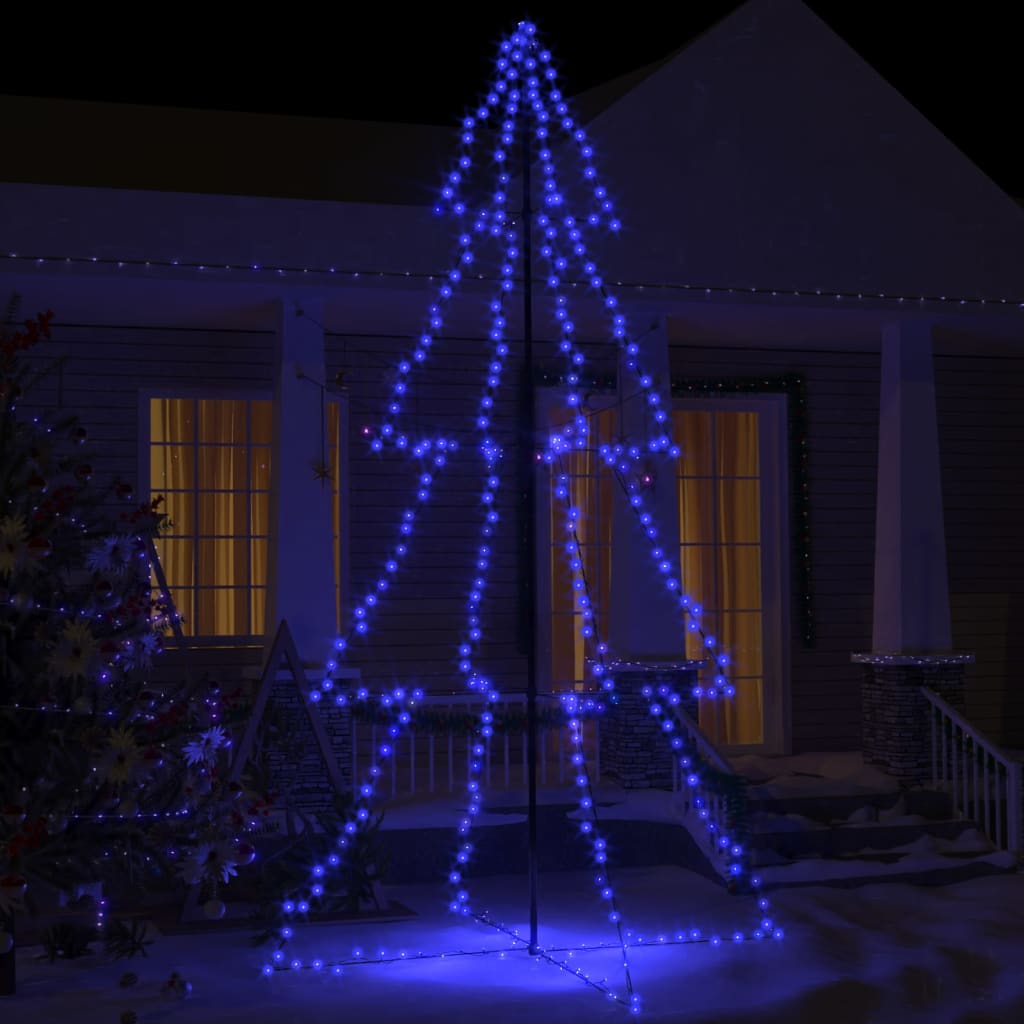 Juletrekjegle 360 LED innendørs og utendørs 143x250 cm