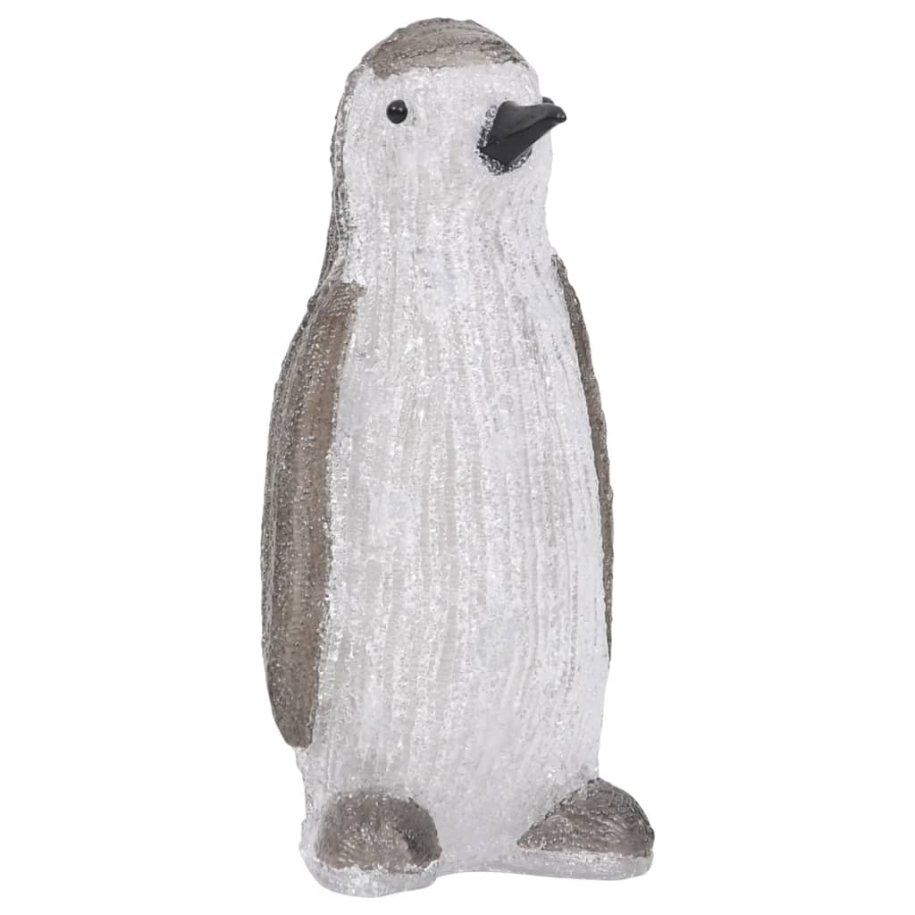 LED-pingvinfigur akryl innendørs og utendørs 30 cm