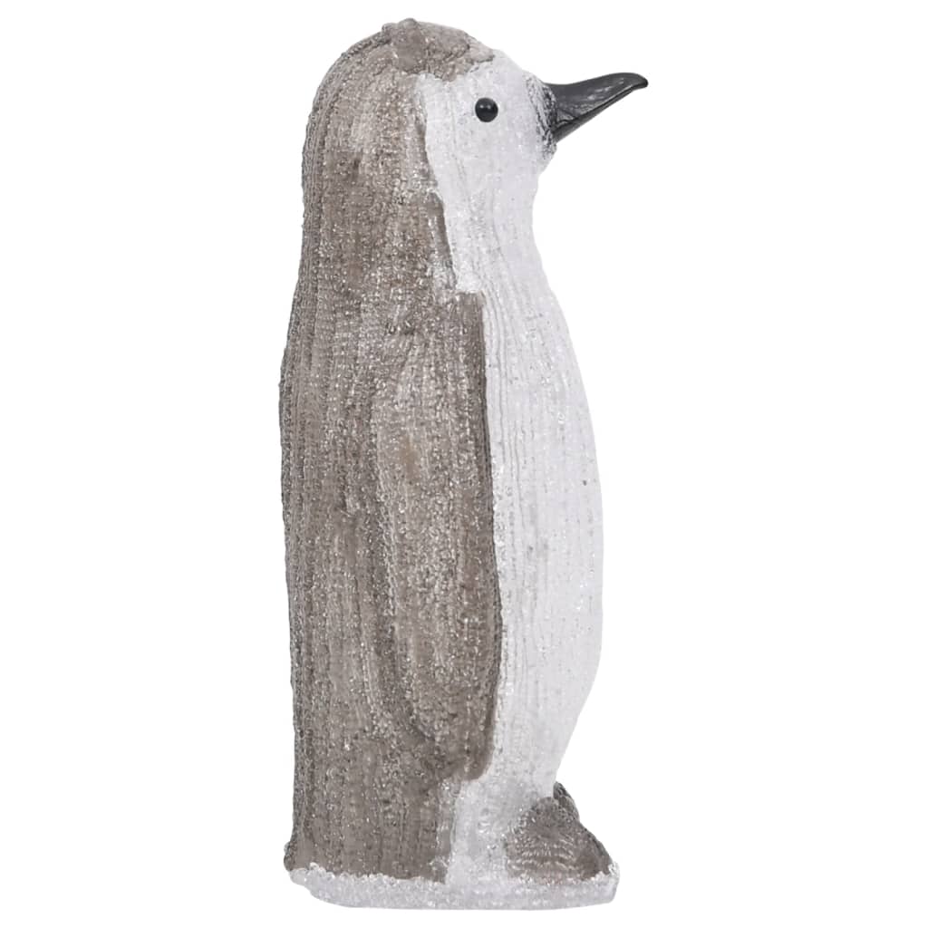 LED-pingvinfigur akryl innendørs og utendørs 30 cm