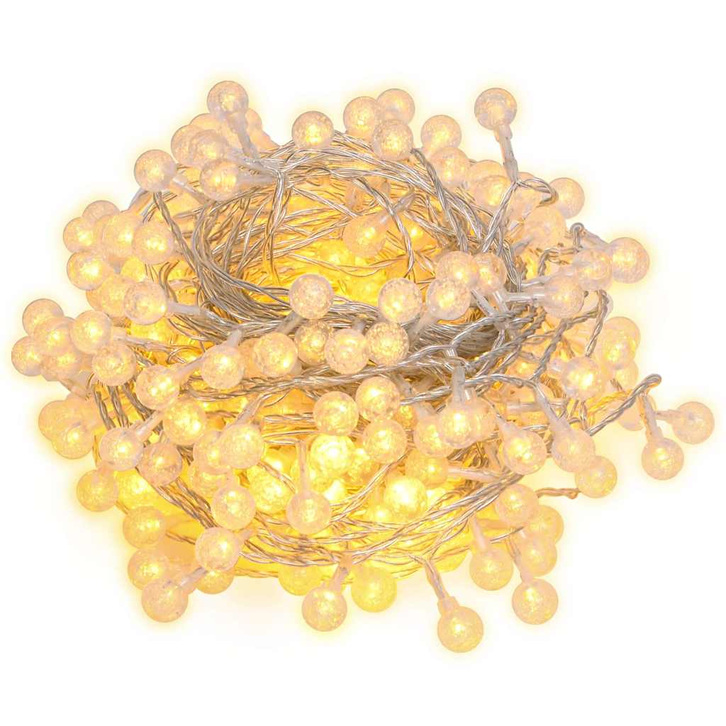 Eventyrlysslynger 20 m 200 LED varmhvit 8 funksjoner