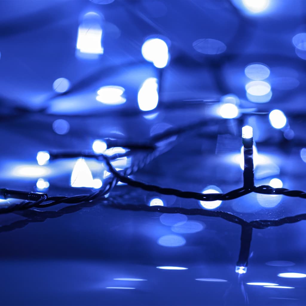 Lysslynge med 400 LED blå 40 m 8 lyseffekter