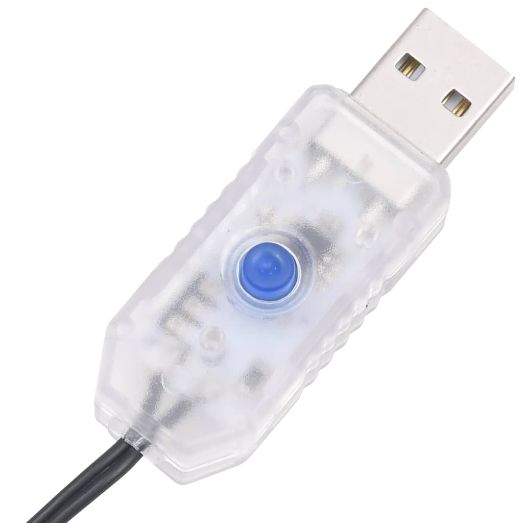 Lysslynge med 400 LED flerfarget 40 m 8 lyseffekter