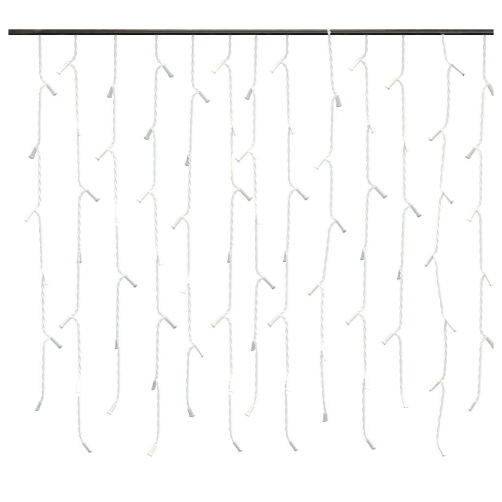 LED-lysgardin med istapper 10 m 400 LED blå 8 funksjoner