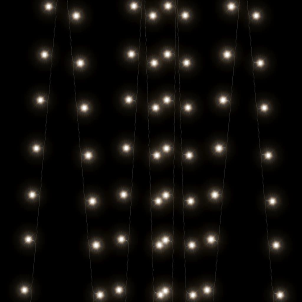 Soldrevne lysslynger 2stk 2x200 LED kaldhvit innendørs utendørs