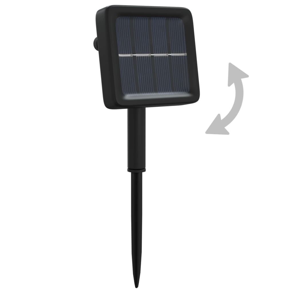 Soldrevne lysslynger 2stk 2x200 LED blå innendørs utendørs
