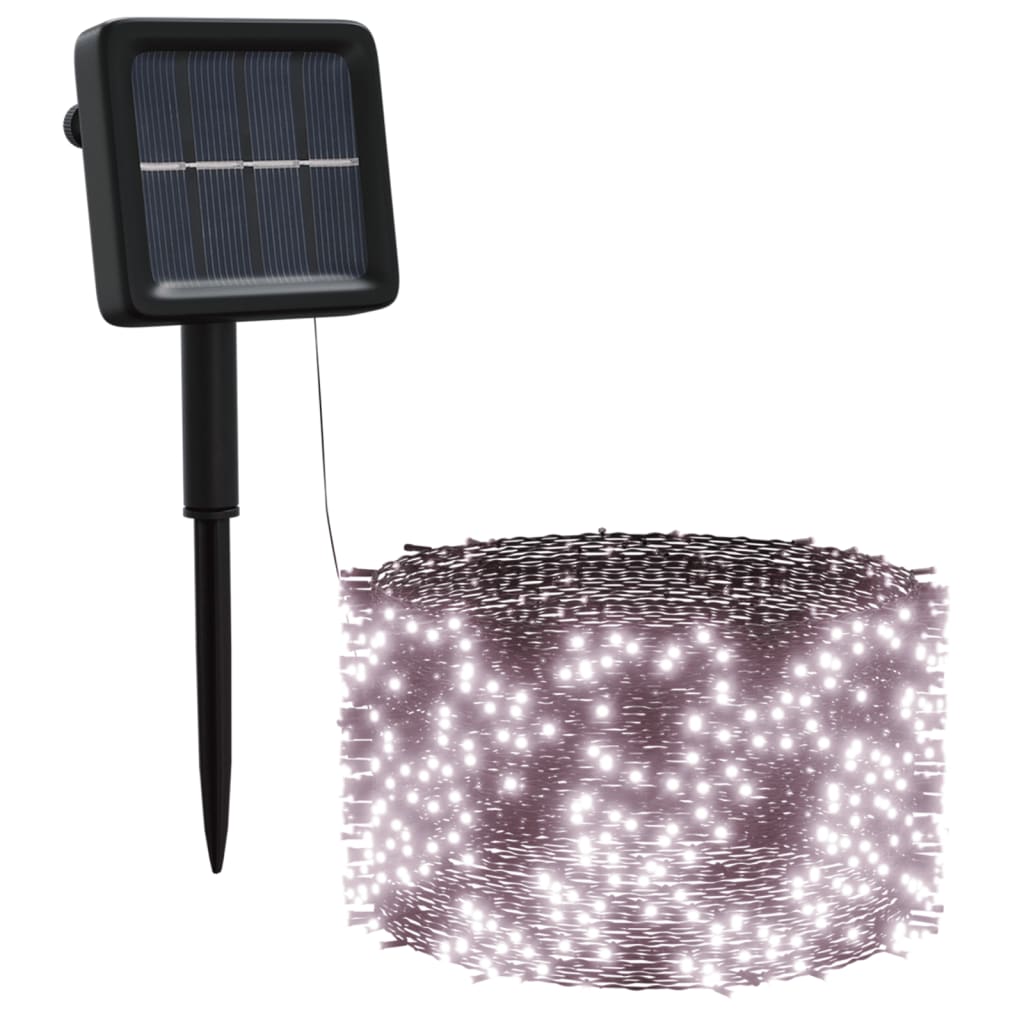 Soldrevne lysslynger 5stk 5x200 LED varmhvit innendørs utendørs