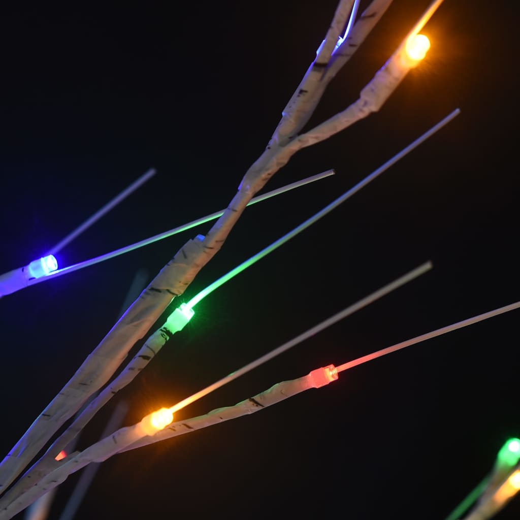 Juletre 140 LED-dioder 1,5m flerfarget silje innendørs utendørs