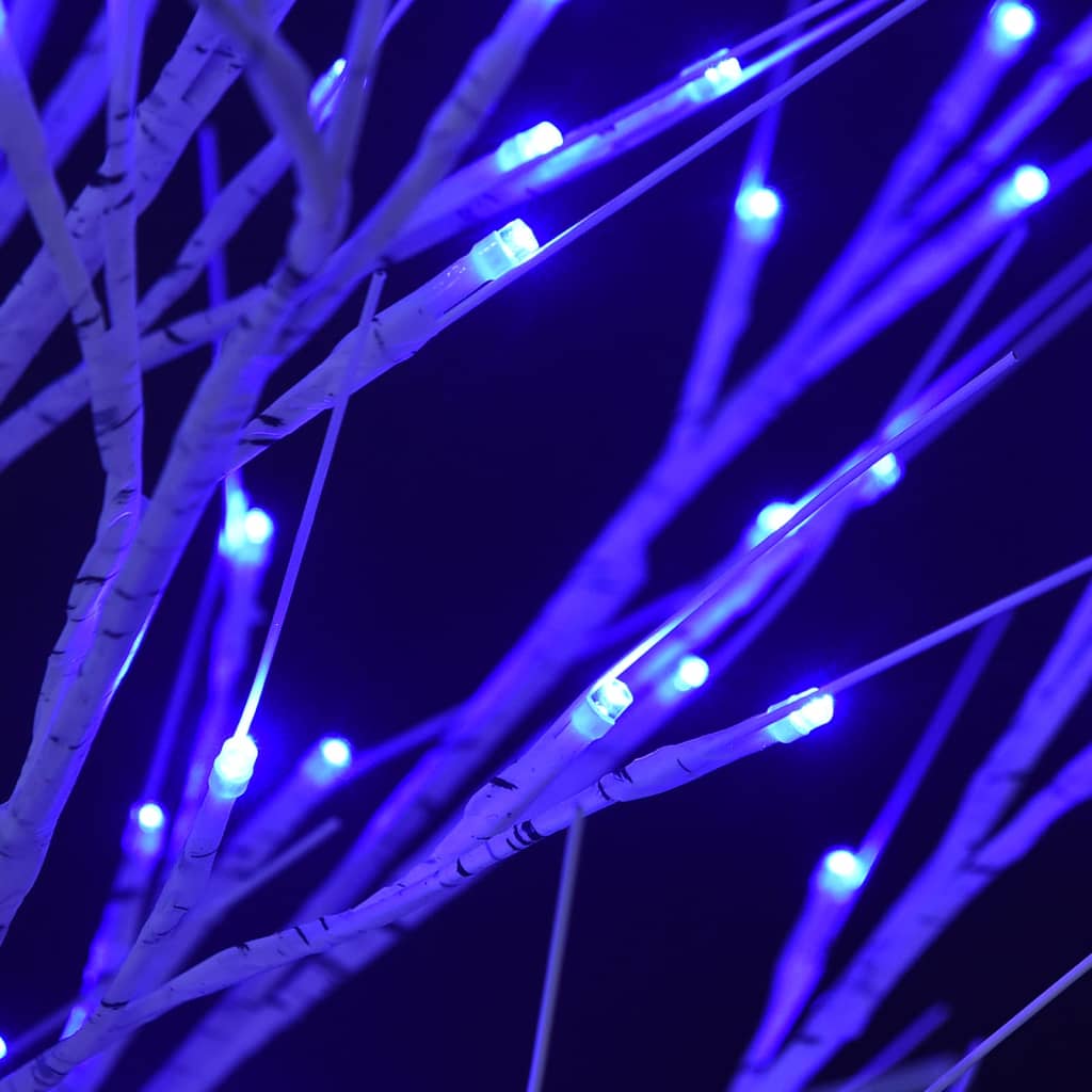 Juletre 200 LED-dioder 2,2m blå silje innendørs og utendørst
