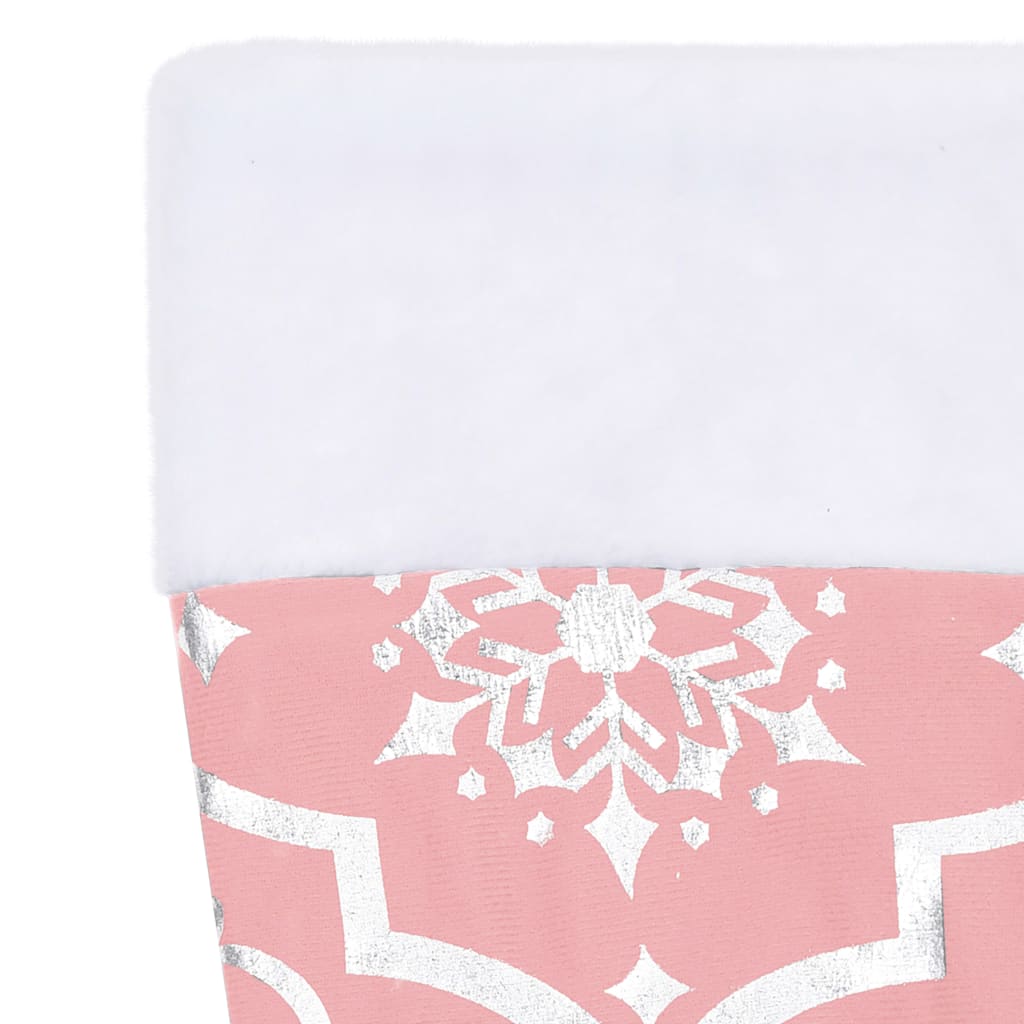 Luksus juletreskjørt med sokk rosa 122 cm stoff