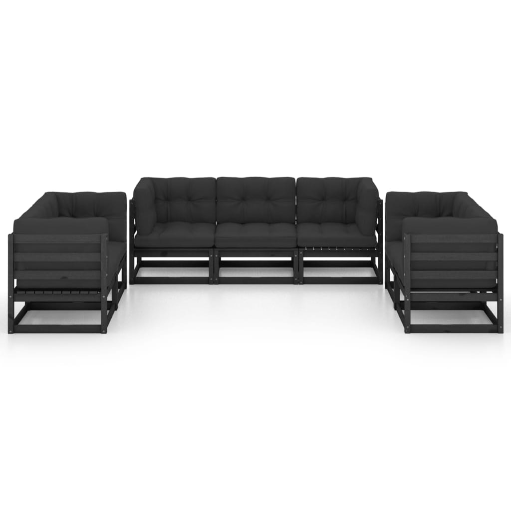 Hagesofagruppe med puter 7 deler heltre furu