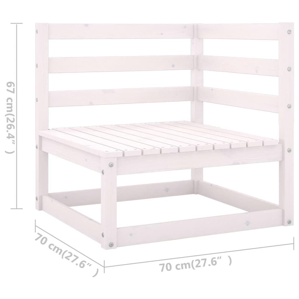 Hagesofagruppe med puter 4 deler heltre furu