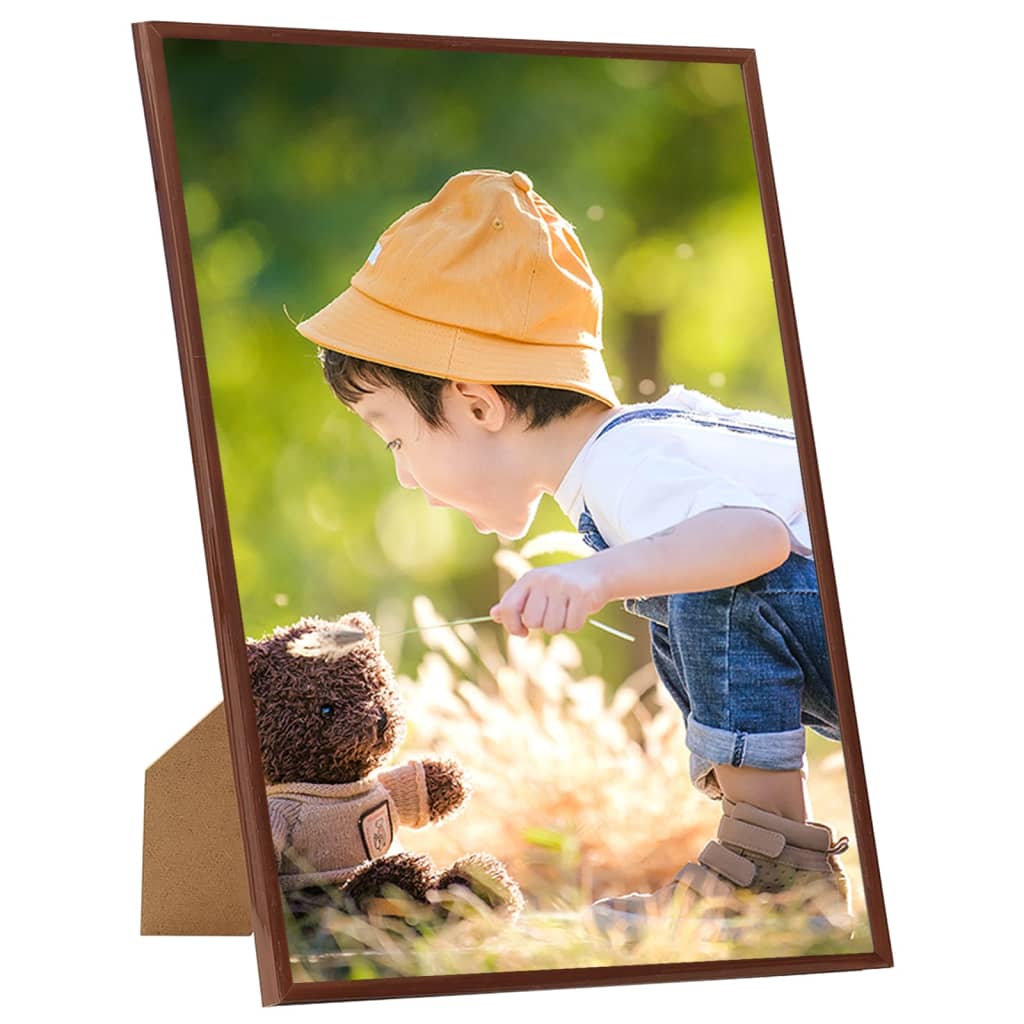 Fotorammekollasje 3 stk for vegg/bord 59,4x84 cm MDF bronse