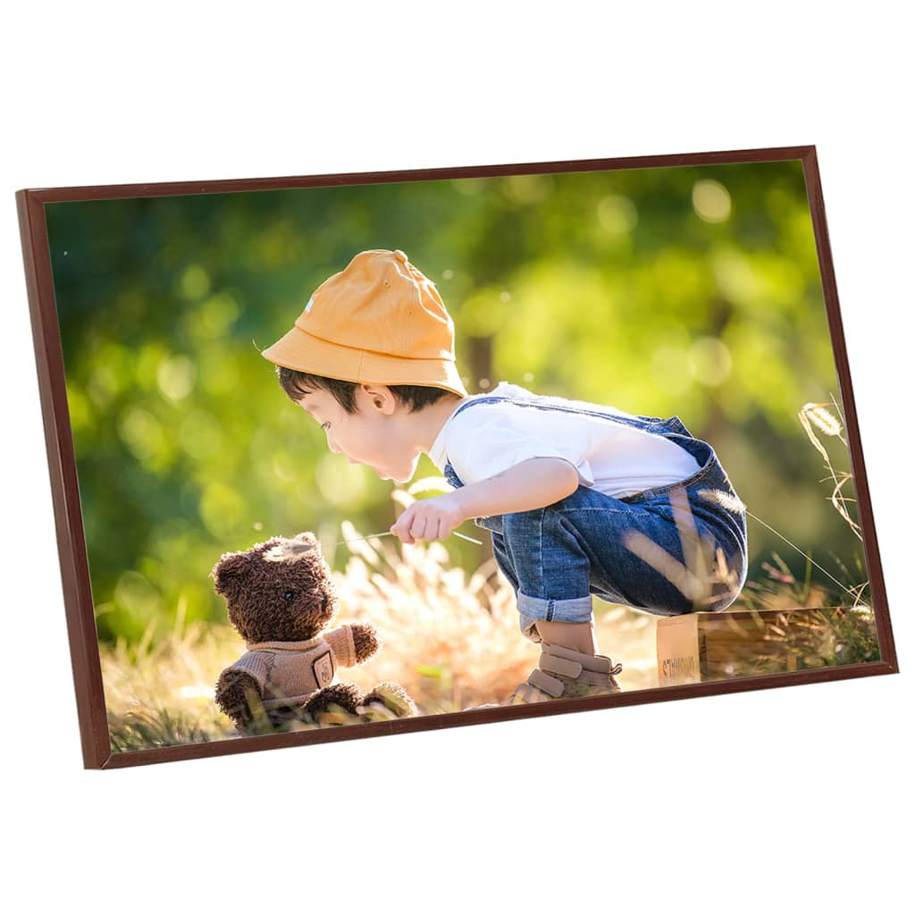 Fotorammekollasje 3 stk for vegg/bord 59,4x84 cm MDF bronse