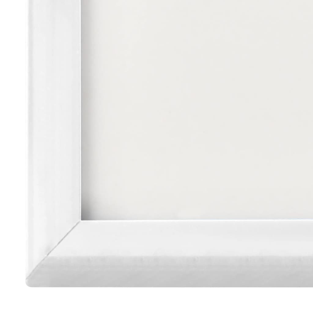 Fotorammekollasje for vegg eller bord 5 stk hvit 13x18 cm MDF