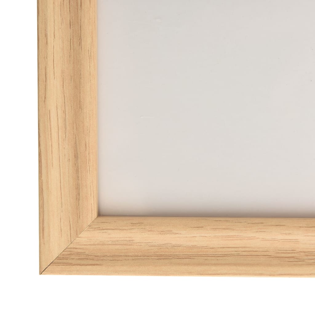 Fotorammekollasje for vegg eller bord 5 stk 70x90 cm lys eik