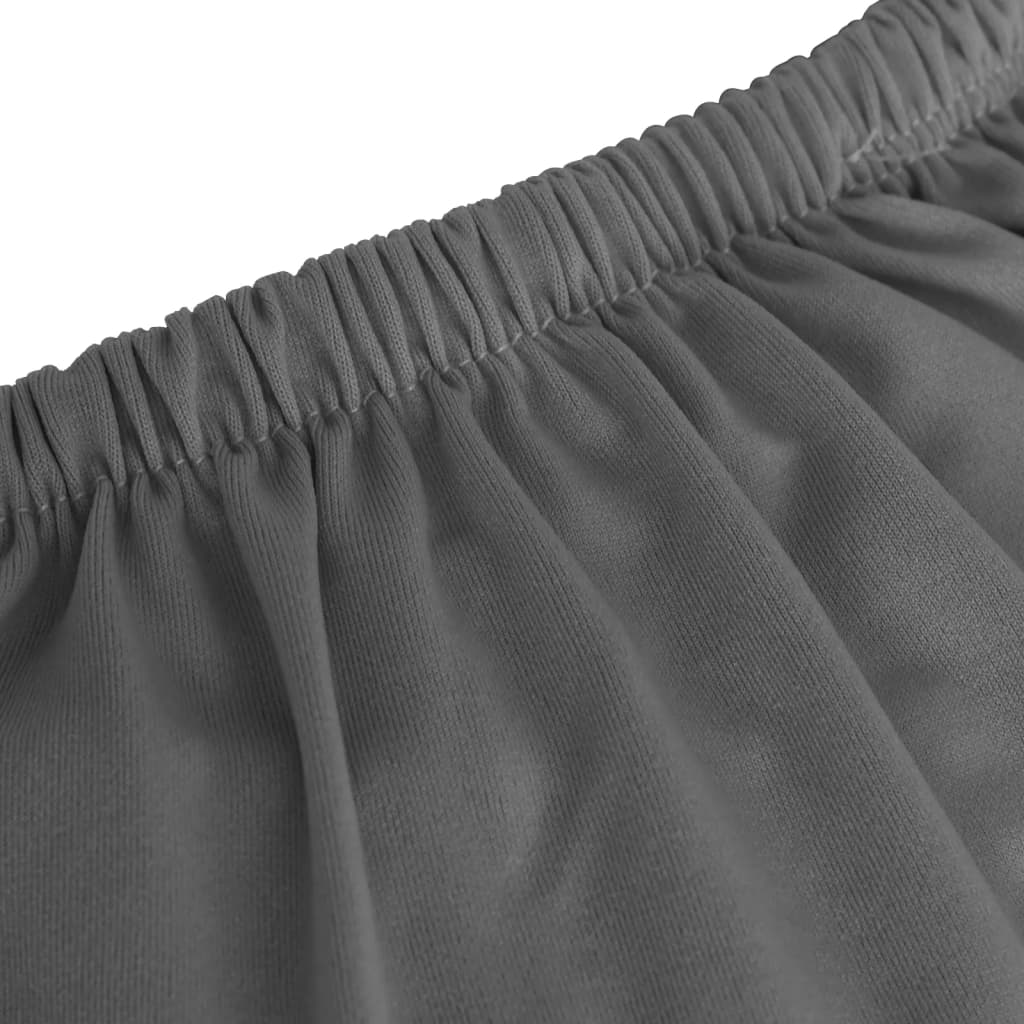 2-seters sofaovertrekk polyester antrasitt