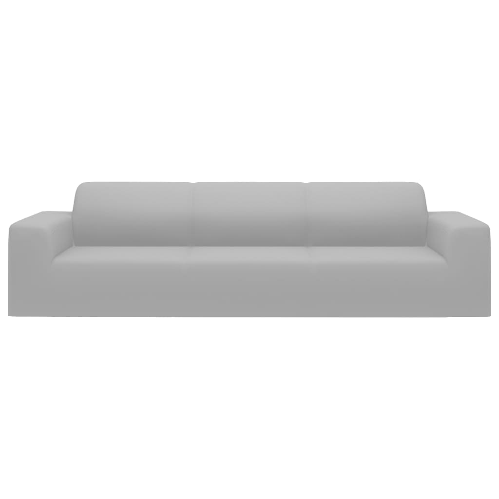 4-seters sofaovertrekk polyester grå