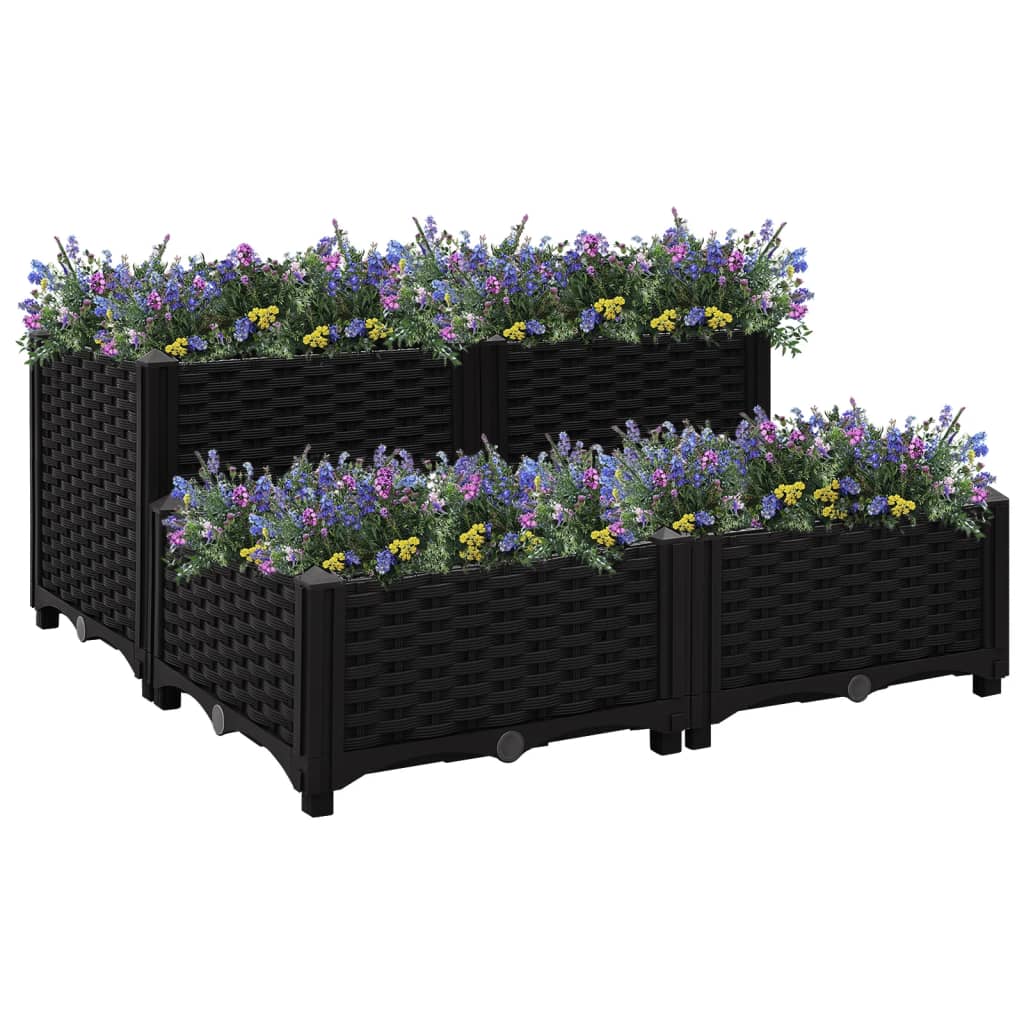 Høybed 80x80x38 cm polypropylen