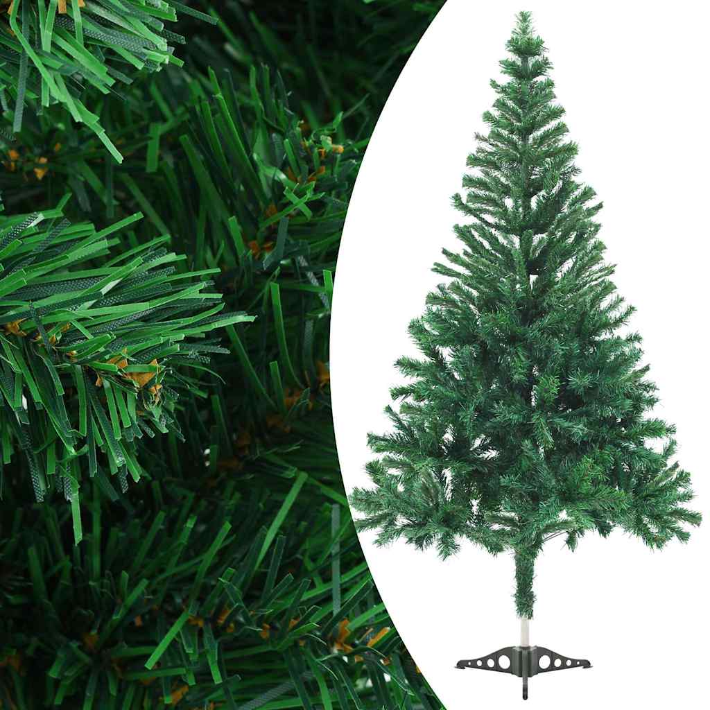 Forhåndsbelyst kunstig juletre med kulesett 210 cm 910 grener