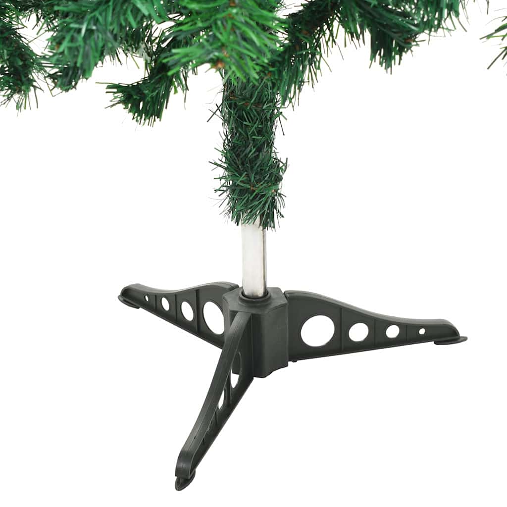 Forhåndsbelyst kunstig juletre med kulesett 210 cm 910 grener
