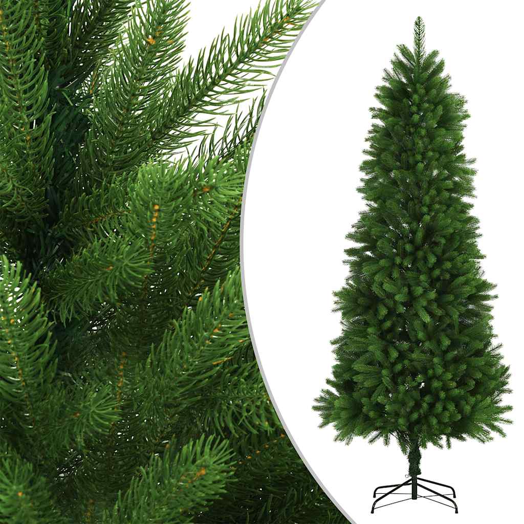 Forhåndsbelyst kunstig juletre med kulesett 240 cm grønn