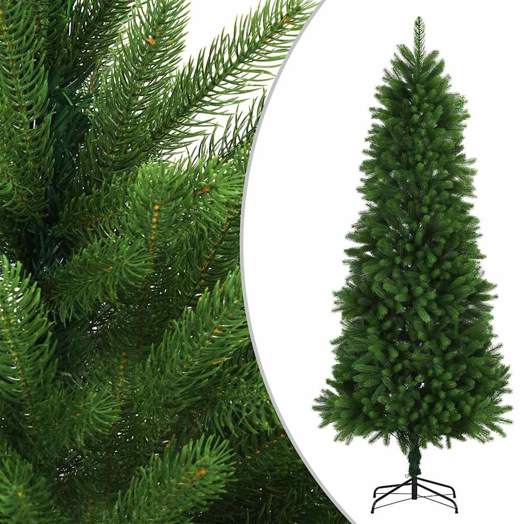 Forhåndsbelyst kunstig juletre med kulesett 240 cm grønn