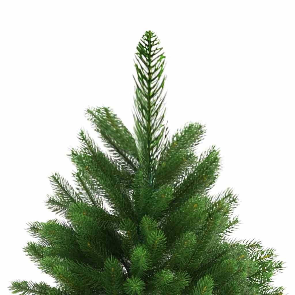 Forhåndsbelyst kunstig juletre med kulesett 240 cm grønn