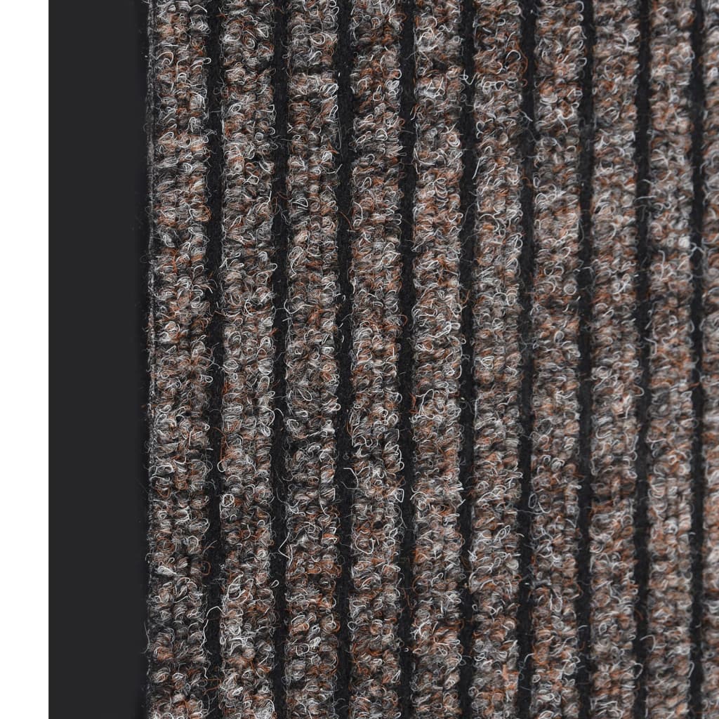 Dørmatte stripet beige 60x80 cm
