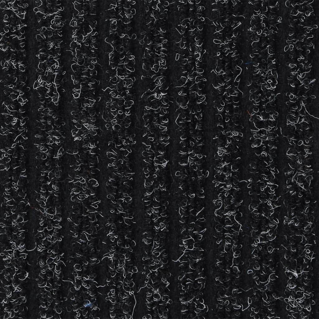 Dørmatte stripet antrasitt 60x80 cm