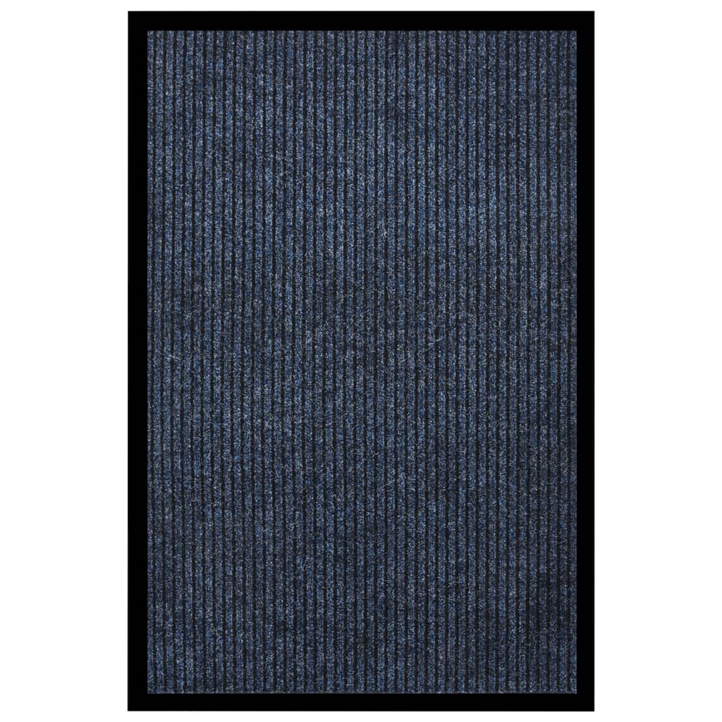Dørmatte stripet blå 80x120 cm
