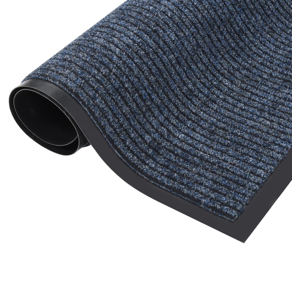 Dørmatte stripet blå 80x120 cm