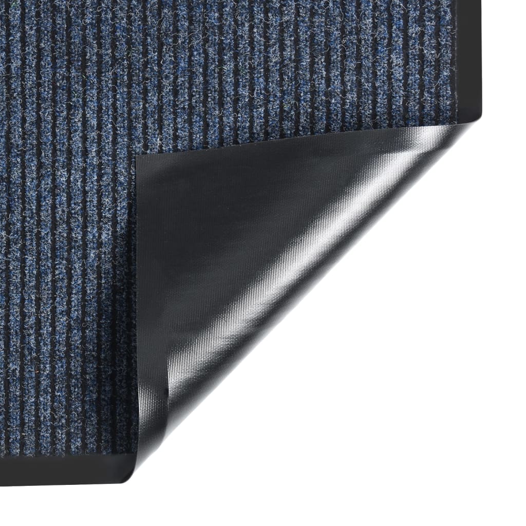 Dørmatte stripet blå 80x120 cm