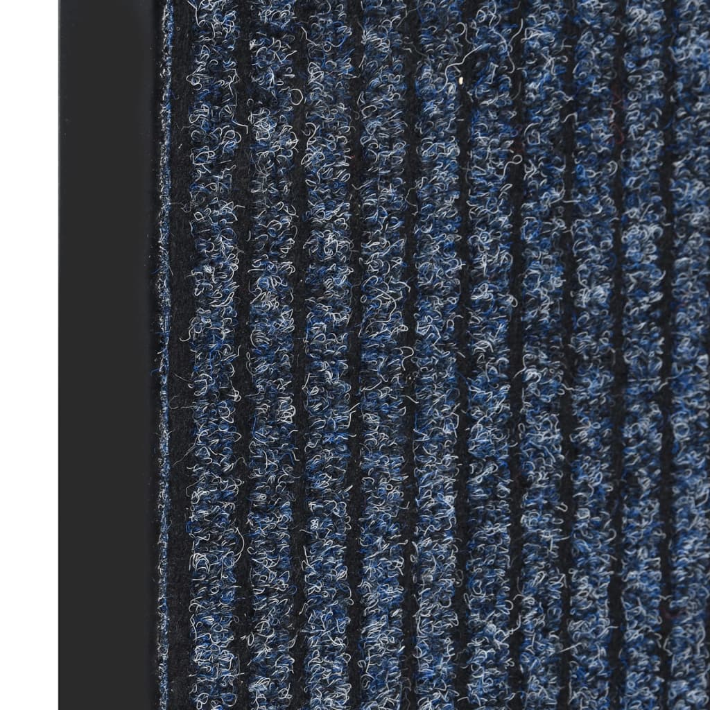 Dørmatte stripet blå 80x120 cm