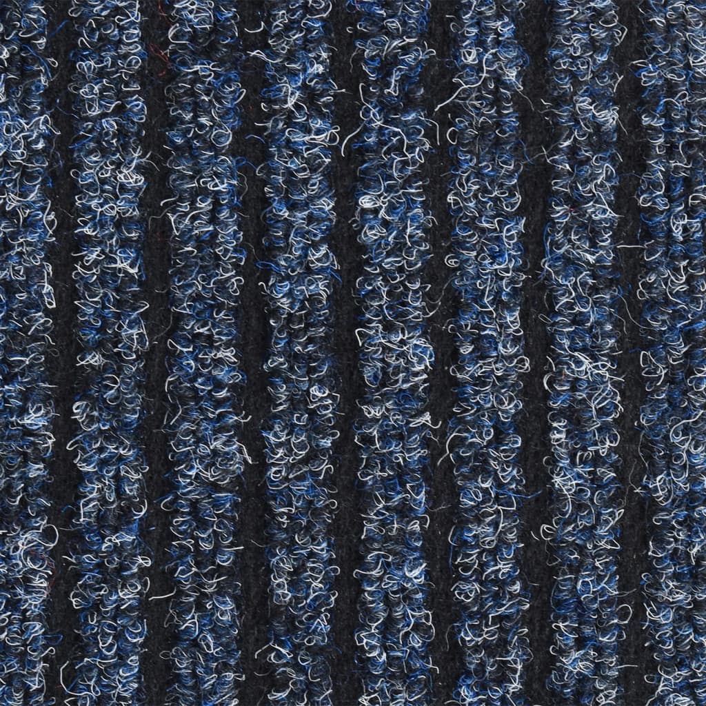 Dørmatte stripet blå 80x120 cm