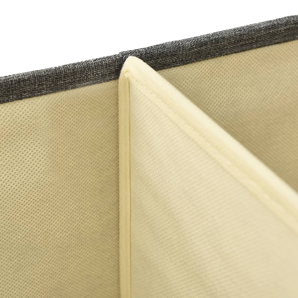 Oppbevaringsboks stoff 50x30x25 cm antrasitt