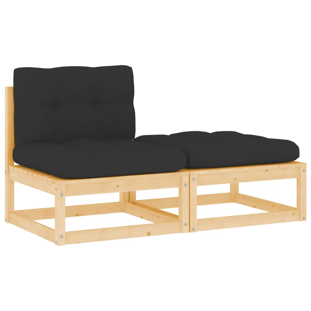 Hagesofagruppe med puter 2 deler heltre furu