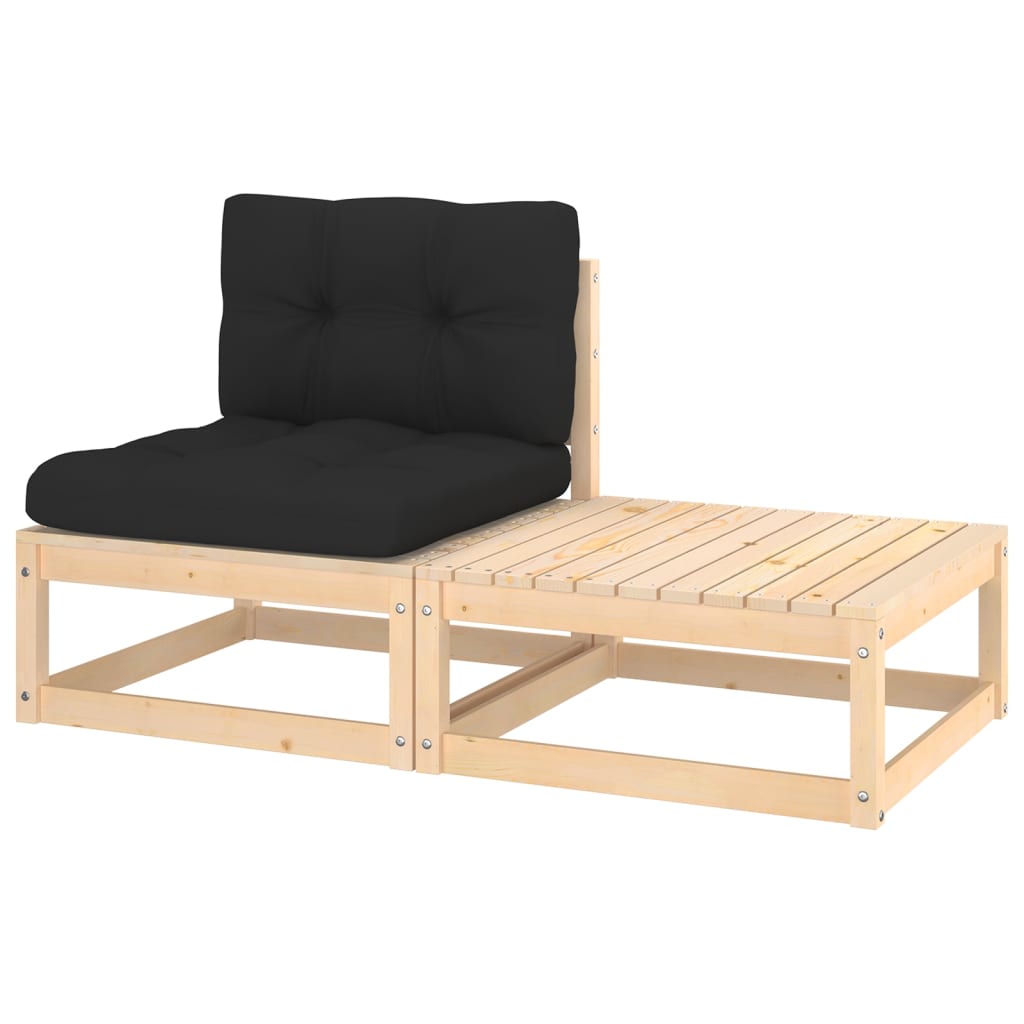 Hagesofagruppe med puter 2 deler heltre furu