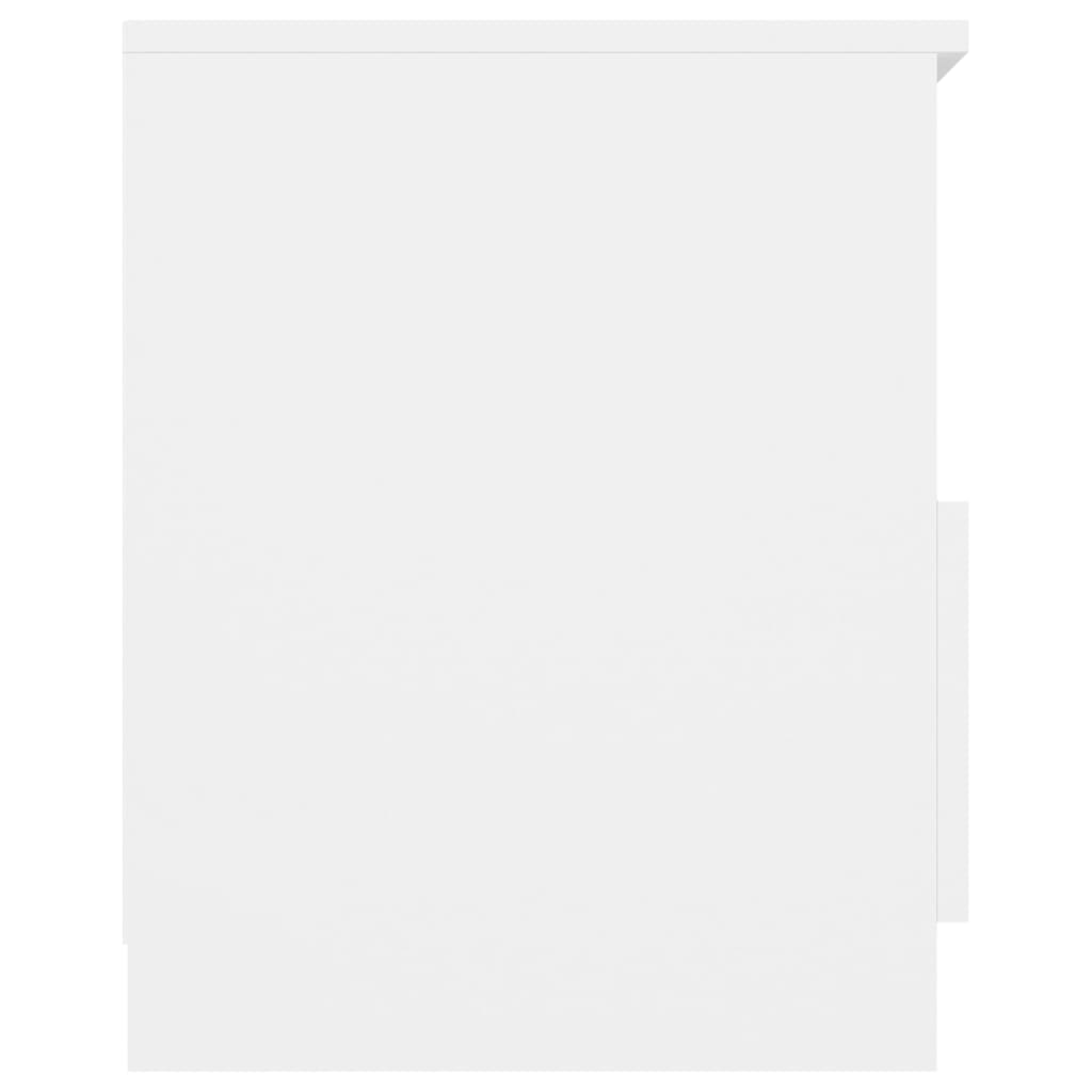 Nattbord 2 stk hvit 40x40x50 cm sponplate